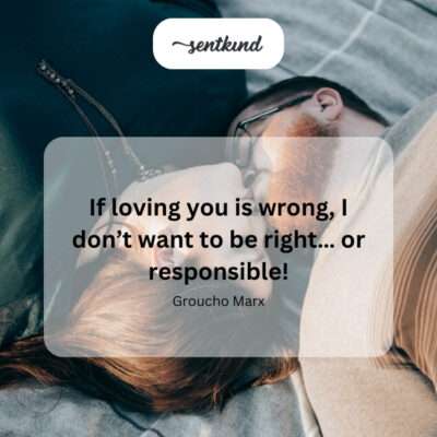 Embracing the wrong kind of love, irresponsibly.