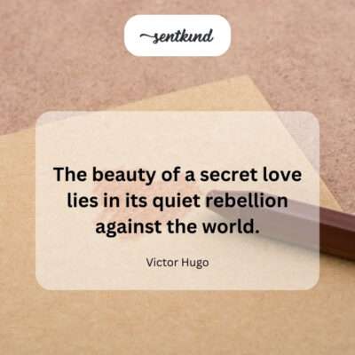 Secret love's quiet, rebellious beauty.