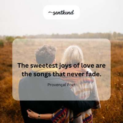 Enduring songs of love's sweetest joys.