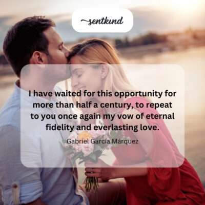 Lifelong wait for a moment of loving reaffirmation.