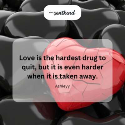 The intense difficulty of overcoming lost love.