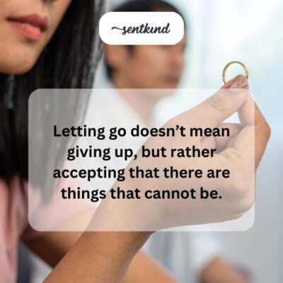Letting go as acceptance, not surrender.