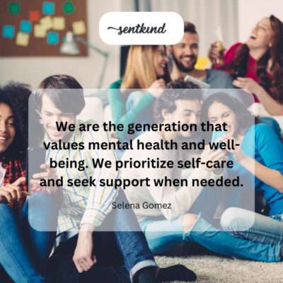 Generation valuing mental health and self-care.