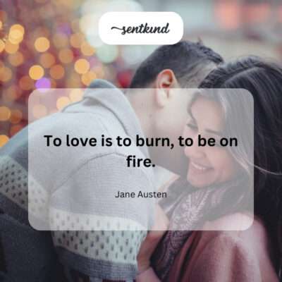Love as a passionate fire.