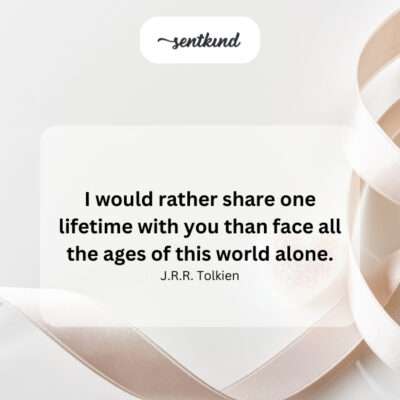 Choosing a shared life over eternal solitude.