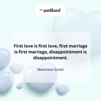 First love as a unique, initial experience.