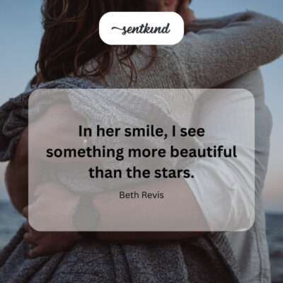 A smile surpassing stellar beauty.