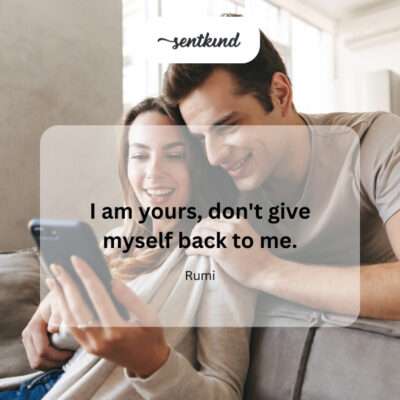 Complete surrender to love.