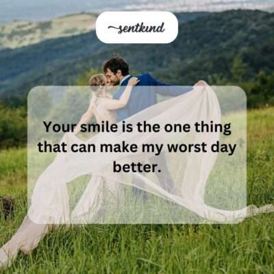 A smile improving a bad day.