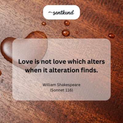 True love's unchanging nature.