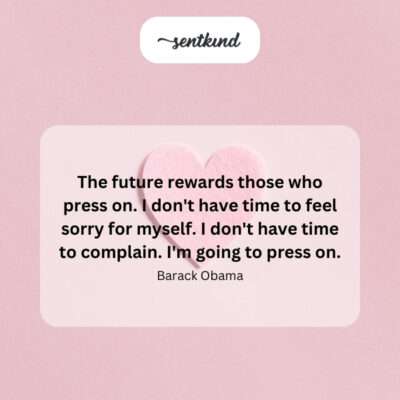 Resilience and forward momentum.