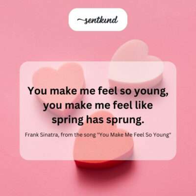 Love's rejuvenating and refreshing effect.