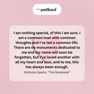 Finding profound significance in heartfelt love.