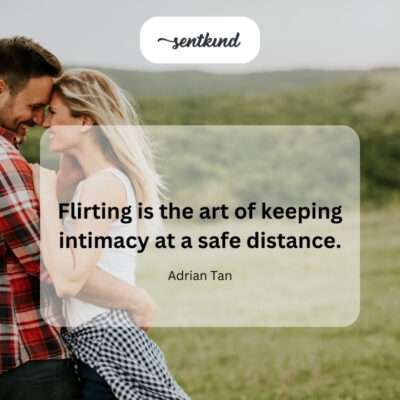 Playful closeness from afar.