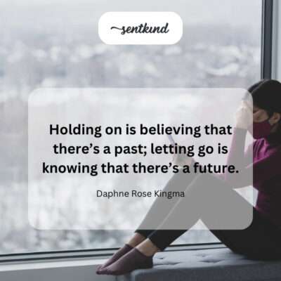 Distinguishing between holding onto the past and embracing the future.