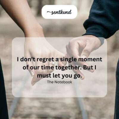 Treasured memories despite necessary separation.