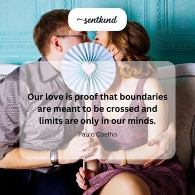 Love transcending boundaries and mental limits.