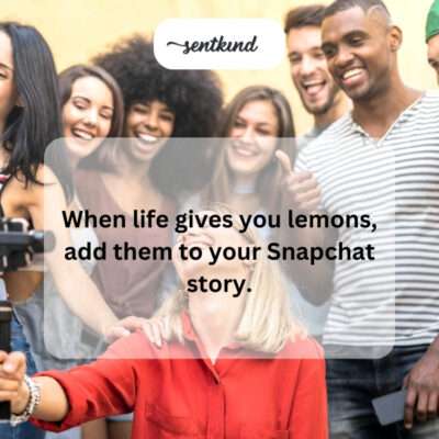 Modern take on dealing with adversity through social media.