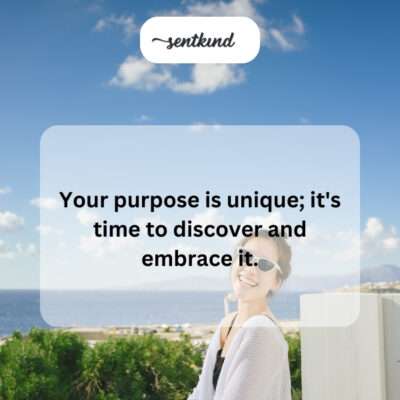 Embracing your individual purpose.