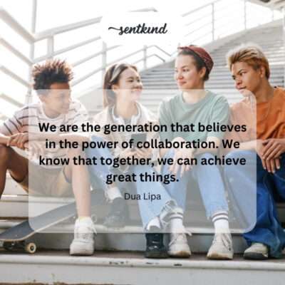 Generation valuing collaboration for achievement.