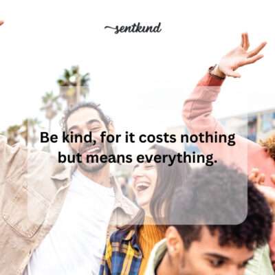 The priceless value of kindness.