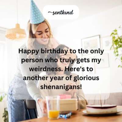 Celebrating a friend who understands my quirks.