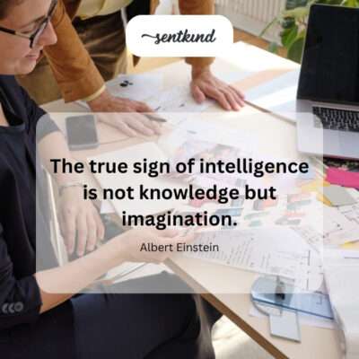 Imagination, not just knowledge, defines true intelligence.