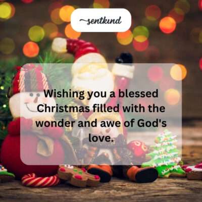 Blessed Christmas with God's love.