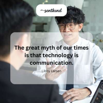 Technology isn't the same as true connection.