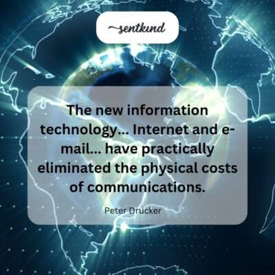 Modern tech has virtually removed the cost of communication.