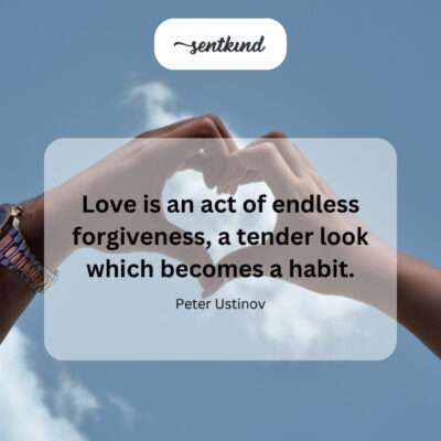 Love thrives on constant forgiveness, nurturing a gentle connection.