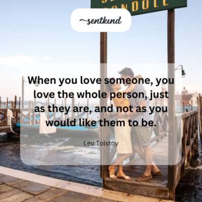 True love accepts imperfections, seeking no change.