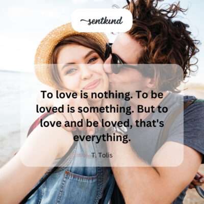 Love's true fulfillment lies in the reciprocal exchange of affection.