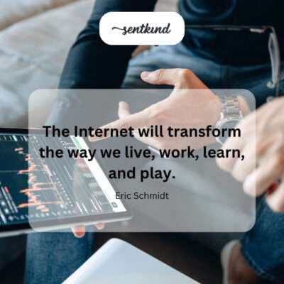 The Internet's transformative power on life.