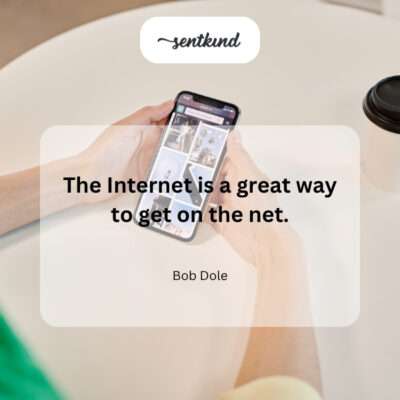 The Internet: a way to connect online.
