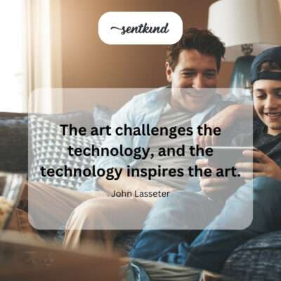 Art and technology mutually inspire each other.