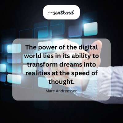 The digital world turns ideas into reality swiftly.