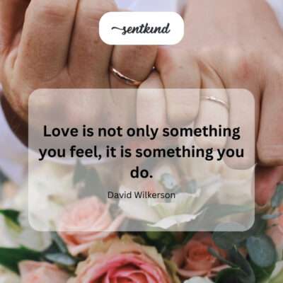 Love in action, not just emotion.