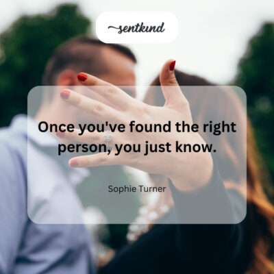 Instant recognition of true love.