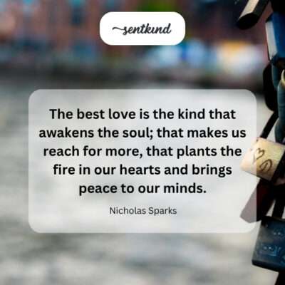 Love that ignites and soothes.