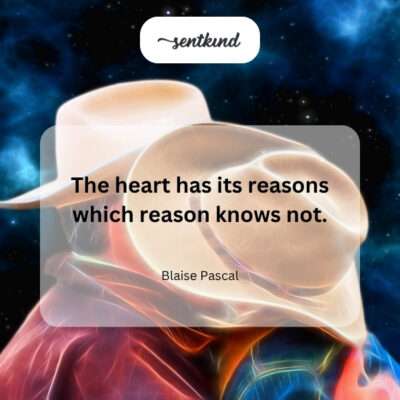 The heart's unknown logic.