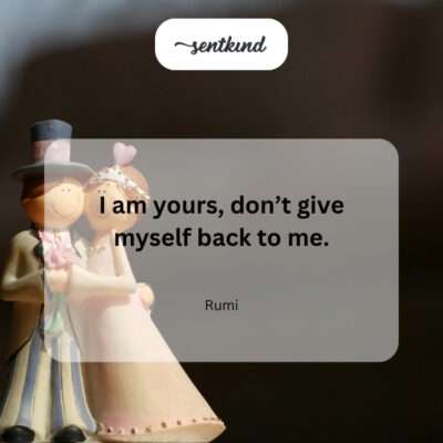 Complete surrender in love.