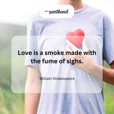 Love's illusion, a smoky haze of longing sighs.