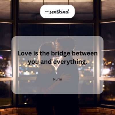 Love connects you to the universe.