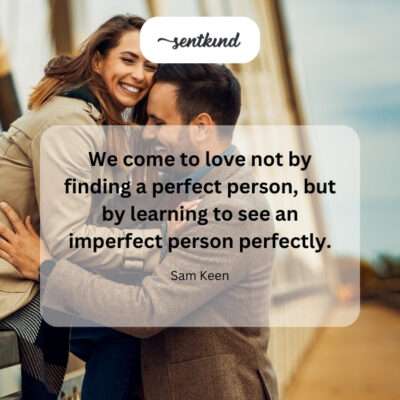 True love is seeing someone's flaws and loving them anyway.