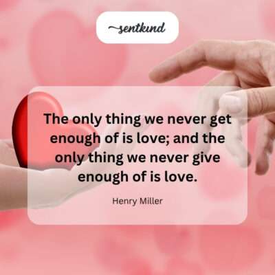 Love's infinite need and offering.