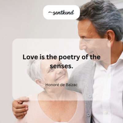 Love's sensory expression.