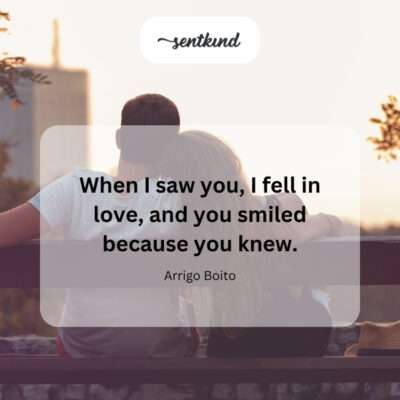 Instant recognition, mutual knowing.