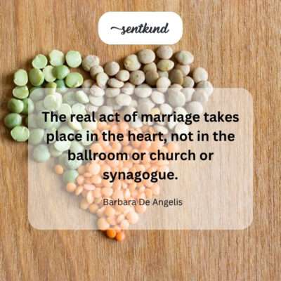 Marriage's true union happens within the heart.