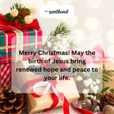 Jesus' birth brings hope and peace.